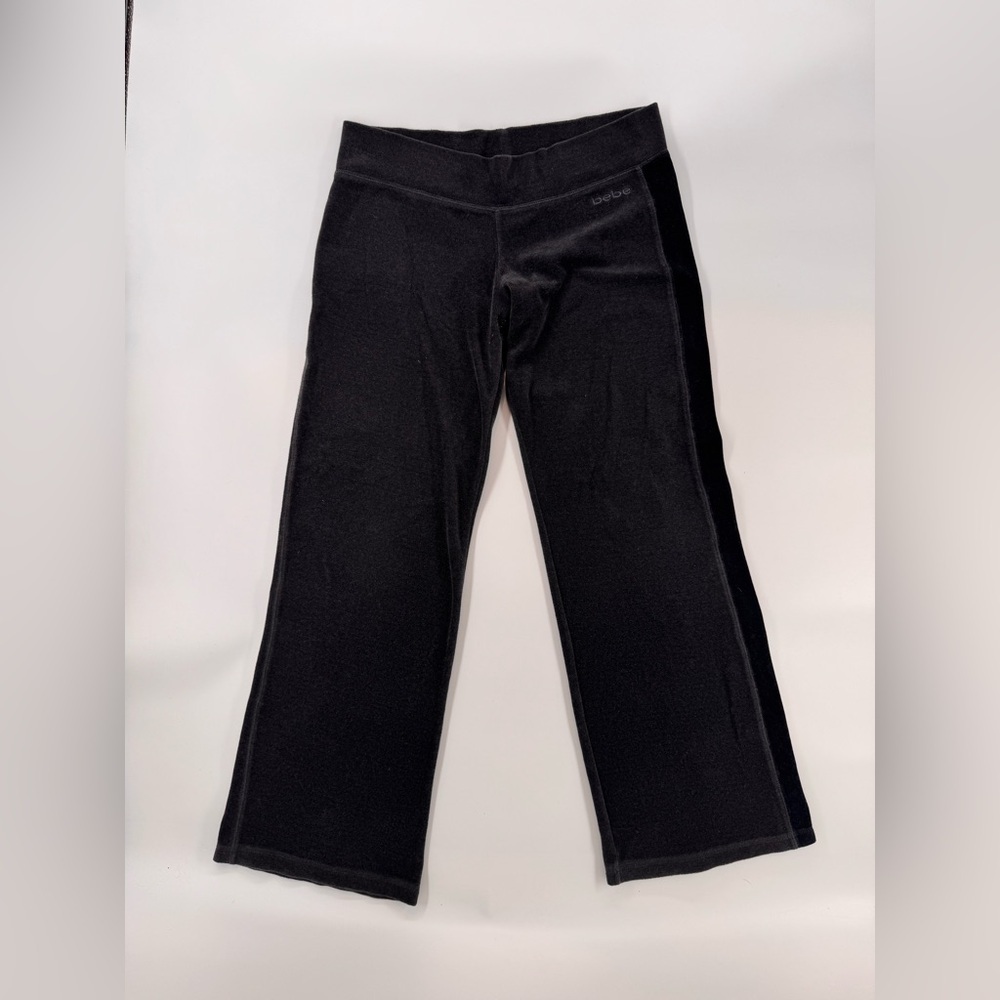 Vintage Y2K Bebe women’s velour sweatpants made in usa
